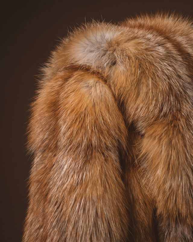 Red fox fur — illustrative